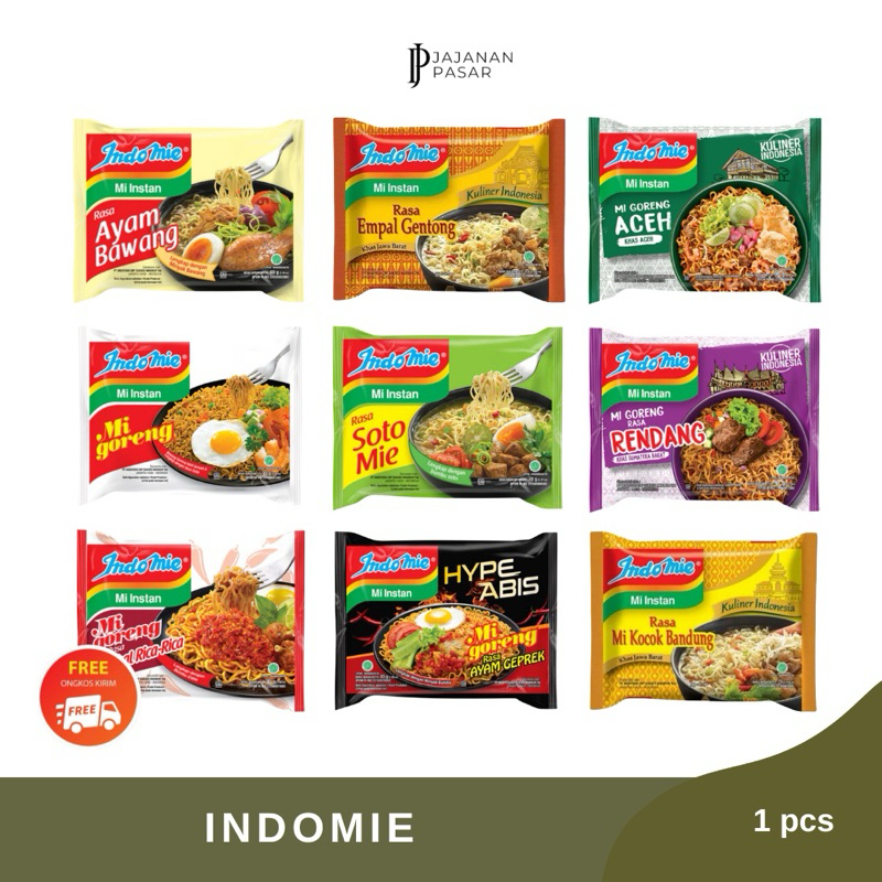 

Mie Indomie Goreng & Kuah All Variant 1pcs