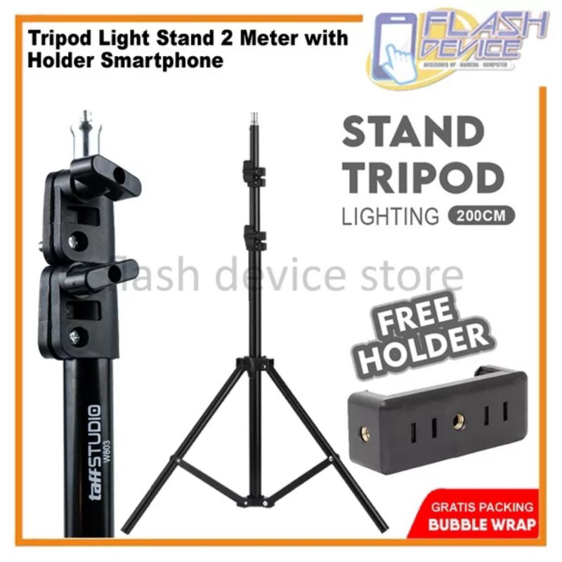 TRIPOD HP Tripod Hp 2 meter Tripod Panjang Tinggi Untuk Konten Shopee Live Jualan online
