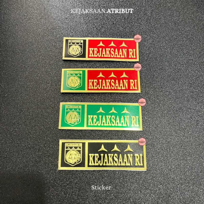 Sticker Plat Kendaraan Logo Kejaksaan
