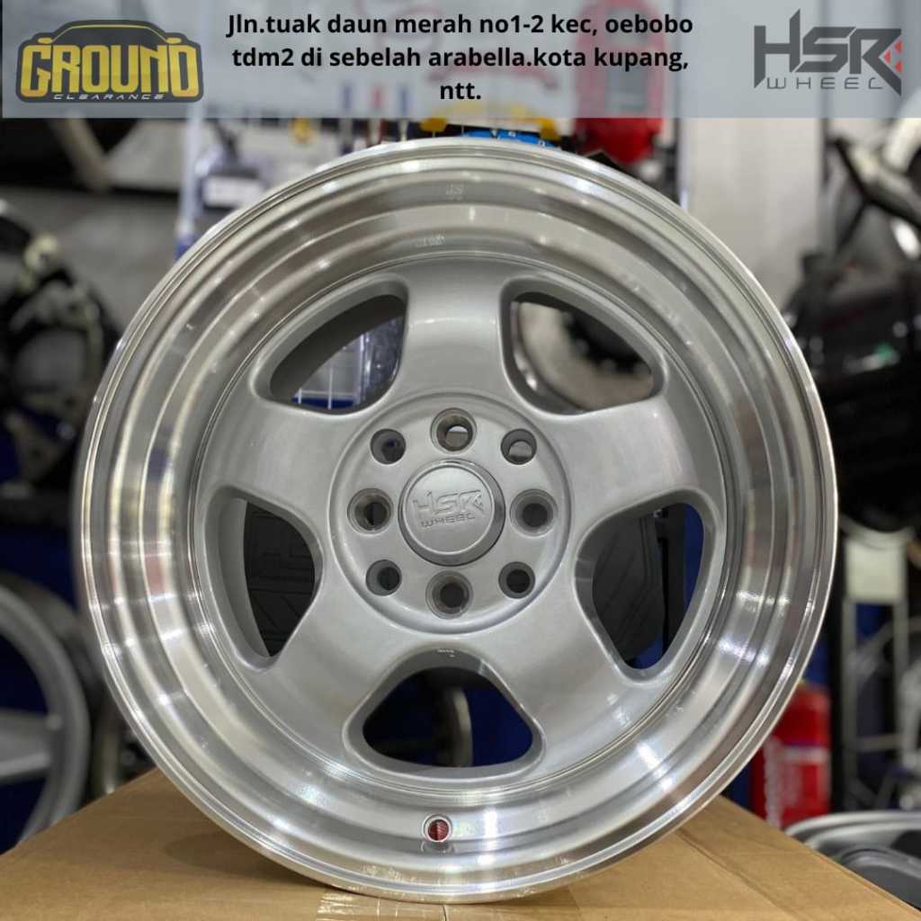 VELG MOBIL R15 CELONG BUAT AGYA, BRIO, IGNIS, VIOS, KARIMUN, AVANZA R15 TYPE HSR BRISKET R15 LEBAR 7