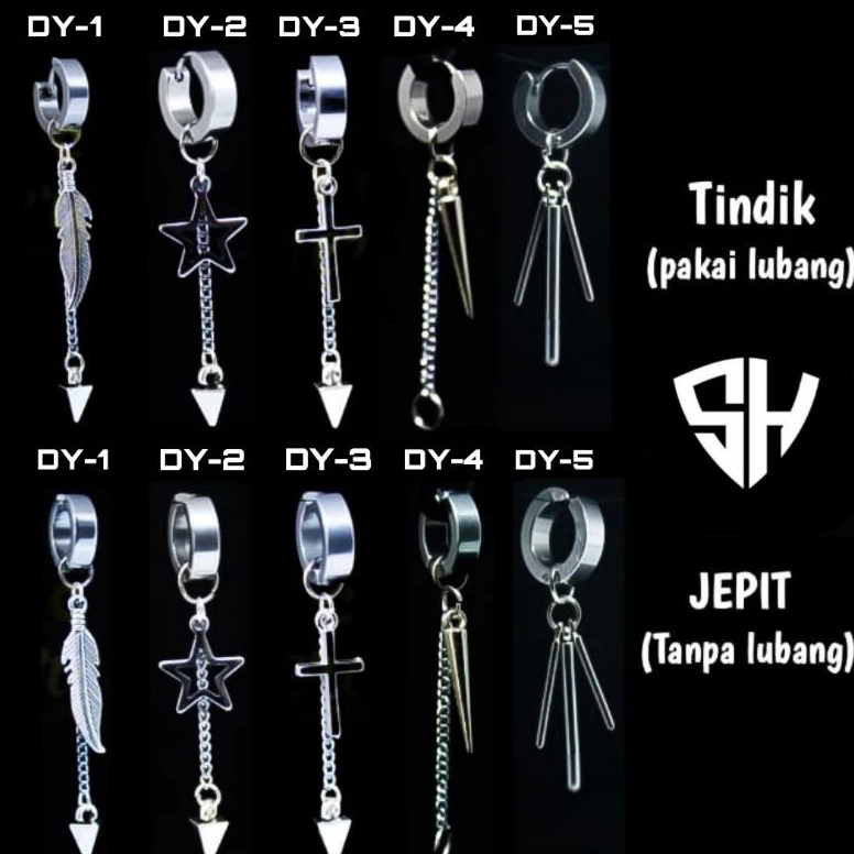 Fresh anting gantung anting korea jepit tindik