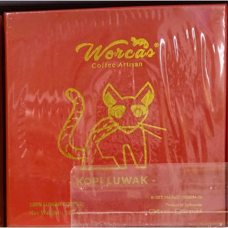 

Kopi Luwak Artisan WORCAS Pure Kopi Luwak Artisan Ground Box 200g - HM.