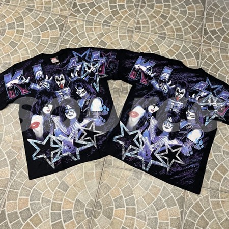 Kaos the KISS Band THE ROXX - ALL-OVER-PRINT High Quality Cotton Fashion Unisex Tshirt