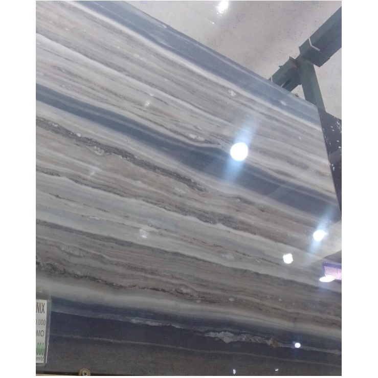 AZUL GRIS ONYX UK.80X80 GLOSSY ABU MOTIF TUA LANTAI GRANIT