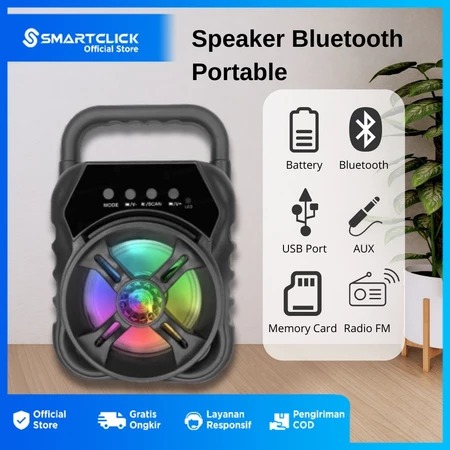 Speaker Bluetooth Portable Bisa Radio Flashdisk Memory Card