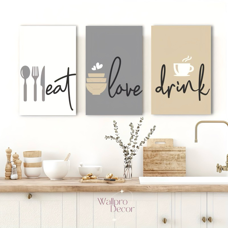 WallproDecor Hiasan Dinding Dapur Pajangan Dinding Dapur Dekorasi Dapur Hiasan Dinding Kitchen