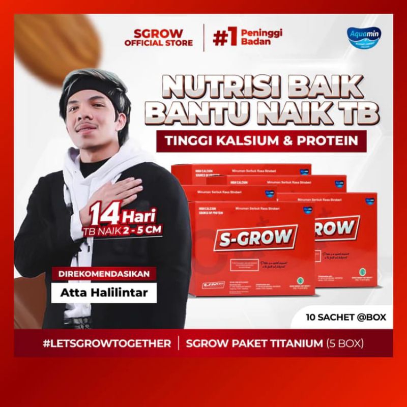 

S-GROW 100% Original- Susu Peninggi Badan Terbaik Strawberry