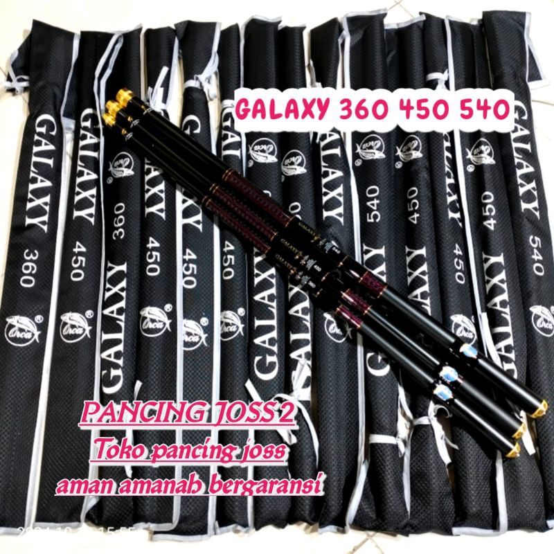 joran tegek ORCA GALAXY 360 450 540 kaku kuat ringan bahan carbon