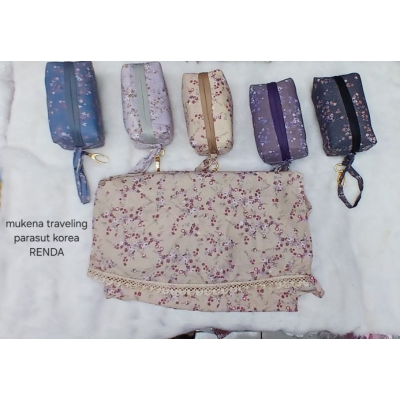 Mukena travle bahan parasut korea