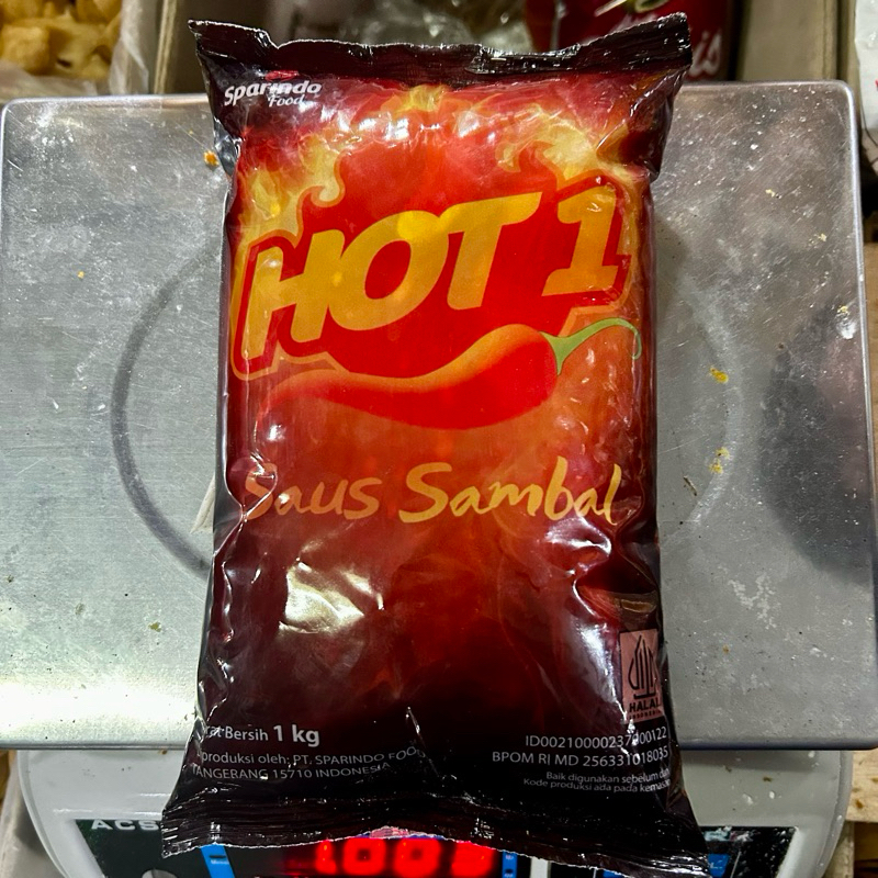 

Saus Hot 1 Saos Hot 1 kemasan Bantal 1 Kg