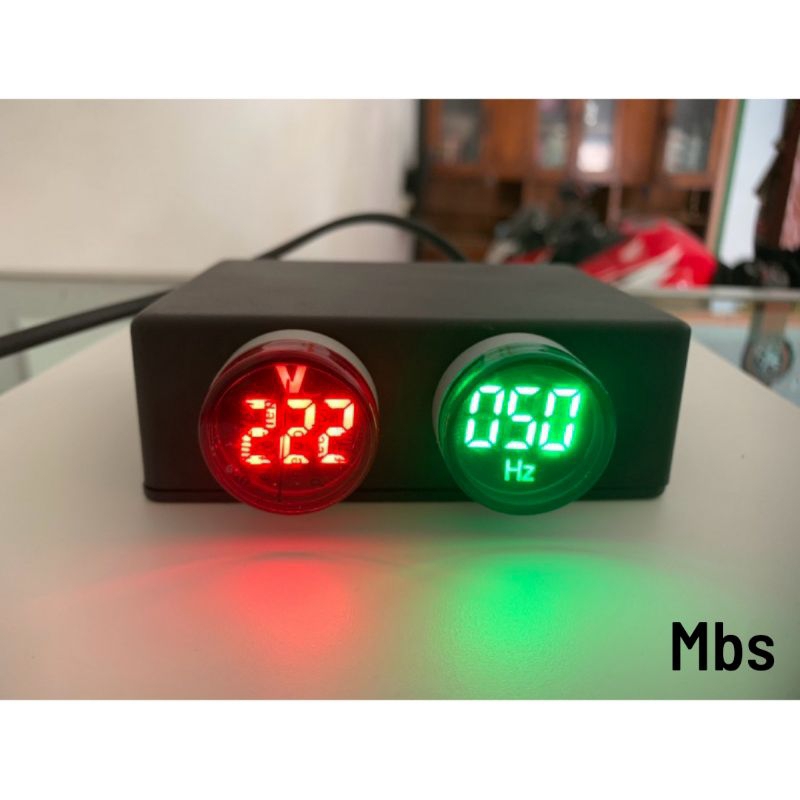 Voltmeter dan hz meter listrik digital bonus hadiah