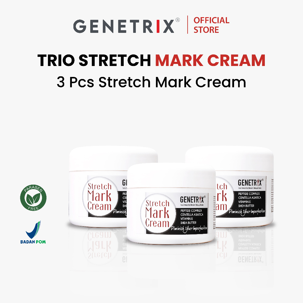 GENETRIX Stretch Mark Cream 100gr - 3pcs