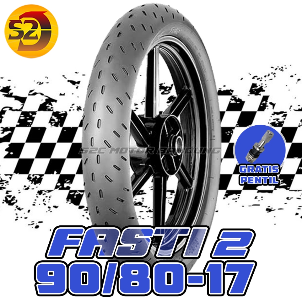 BAN LUAR IRC FASTI 2 90/80 RING 17 90/80-17 SOFT COMPOUND TUBELESS