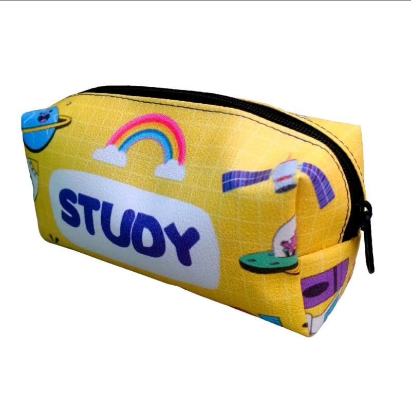 

{RUANG PAKET 100PCS} KOTAK PENSIL KARAKTER STUDY