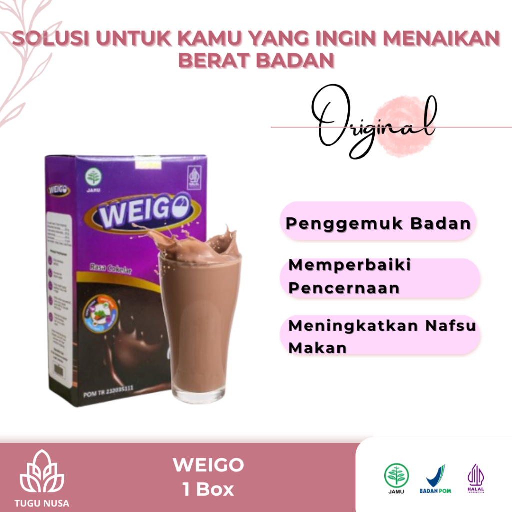 

Weigo Suplemen Penggemuk Badan Susu Kambing Etawa Plus Penambah Nafsu Makan Anak Dan Dewasa 200 Gram