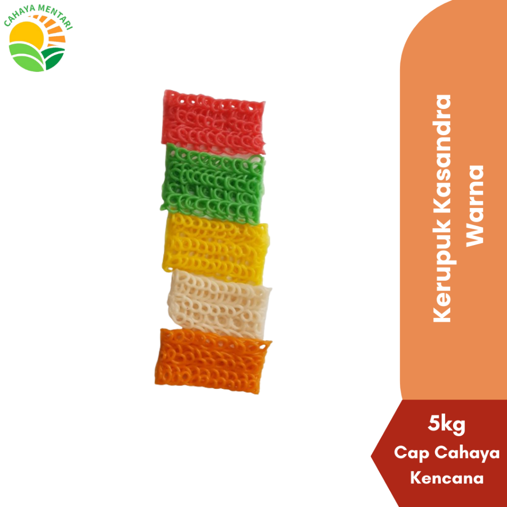 

KERUPUK KASANDRA WARNA 5KG CAP CAHAYA