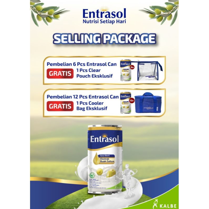 

Entrasol Susu Steril Can 12pcs x 180 mL