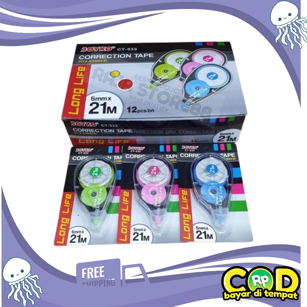 

Tipex Roll Pita Koreksi Correction Tape Kenko