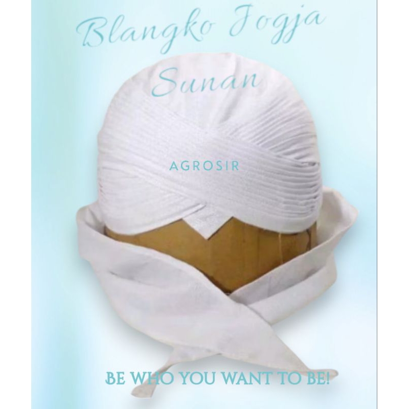COD Blangkon Sunan Lipat Sliwir Putih Polos