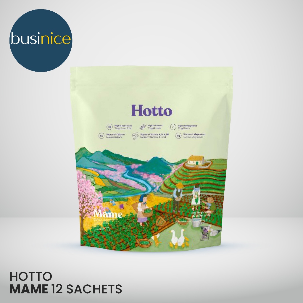 

Hotto Mame Protein Multigrain Pouch with Edamame 12 Sachet