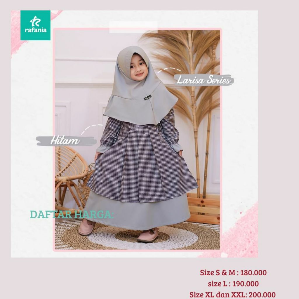 Gamis anak set Larissa- by rafania