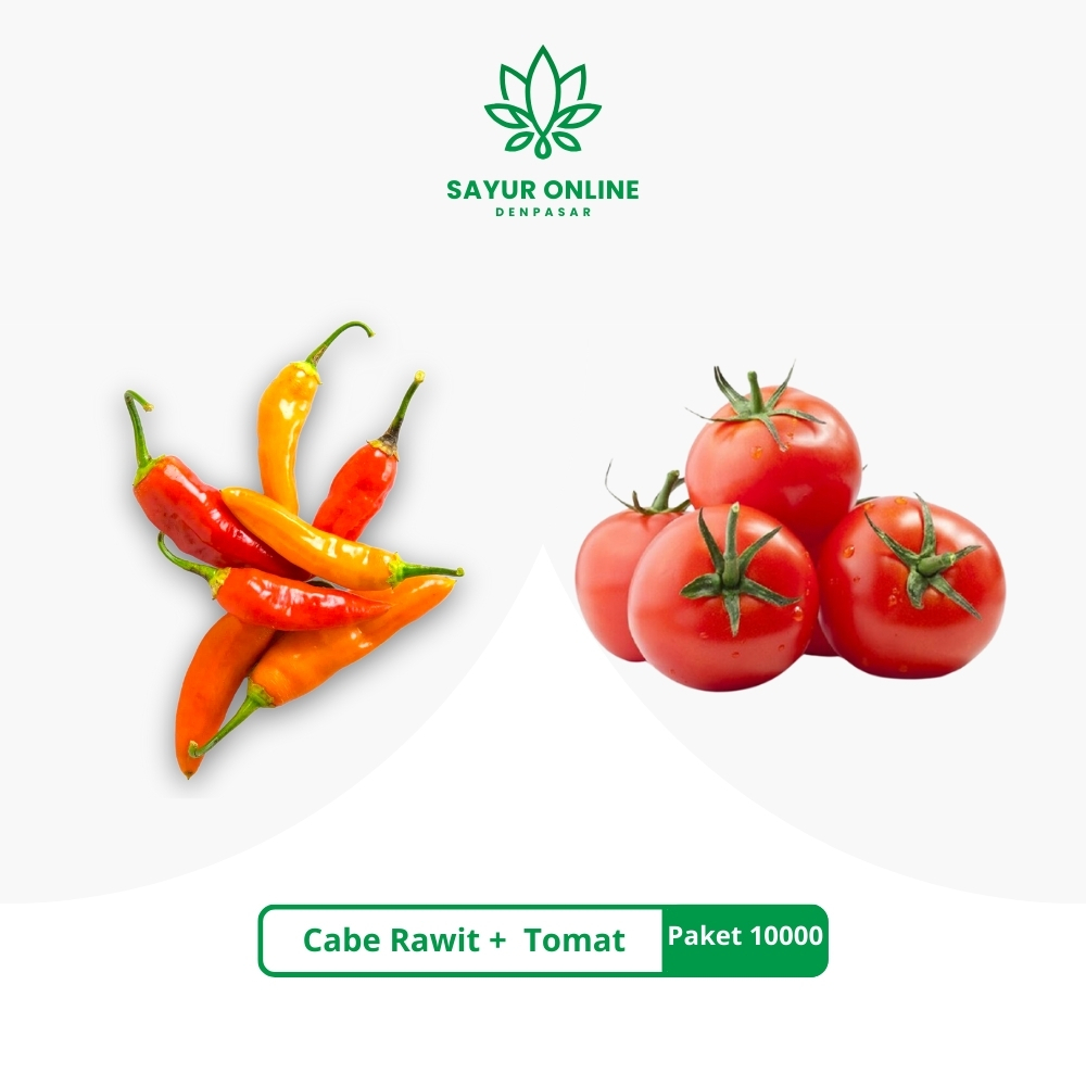 

Cabe Rawit + Tomat Paket 10000 - Sayur Online Denpasar
