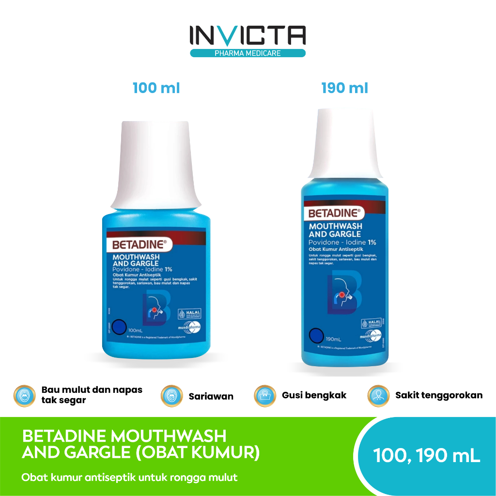 Betadine Obat Kumur (BETADINE MOUTHWASH & GARGLE )