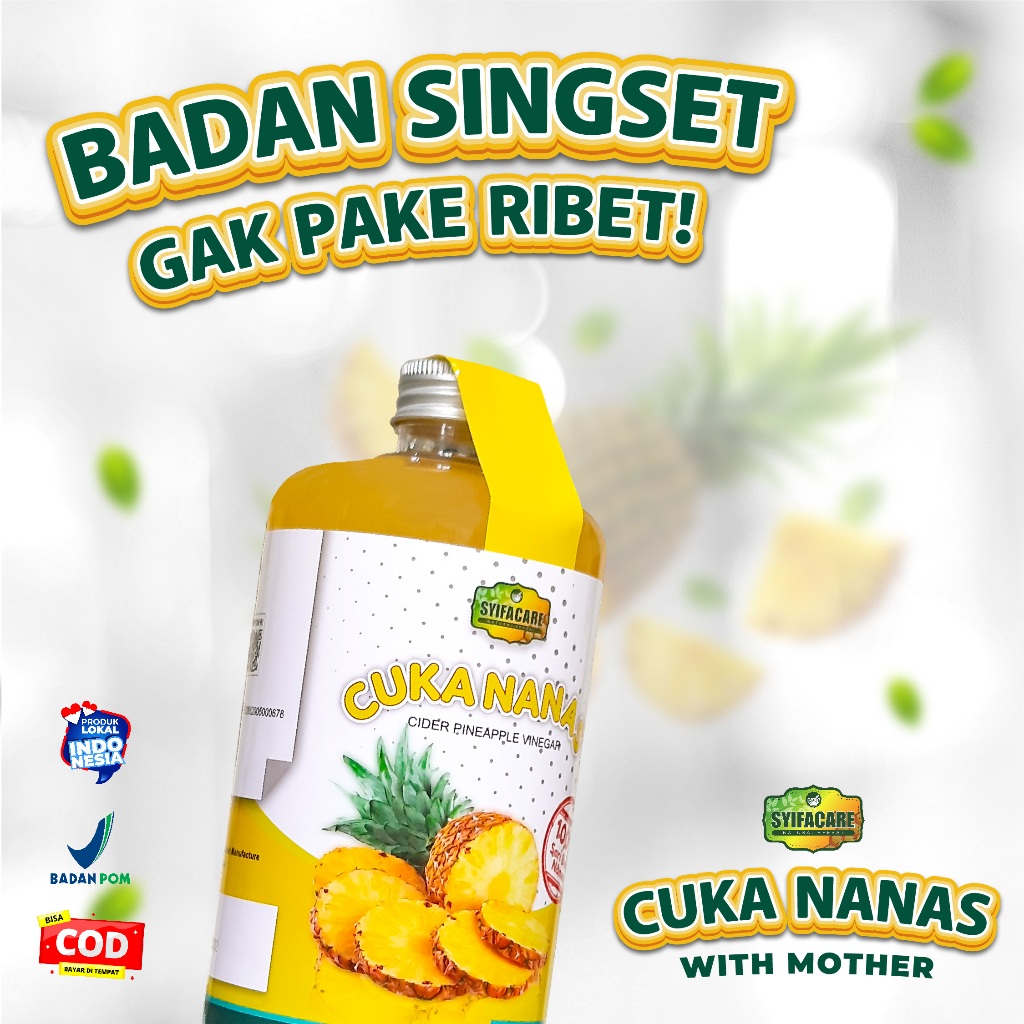 

Cuka Nanas Organik 500 ml Menurunkan Berat Badan Detoks Pelangsing Alami BPOM