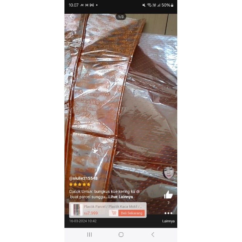 

PARCEL MOTIF / PARCEL POLOS 10 LEMBAR LIPAT