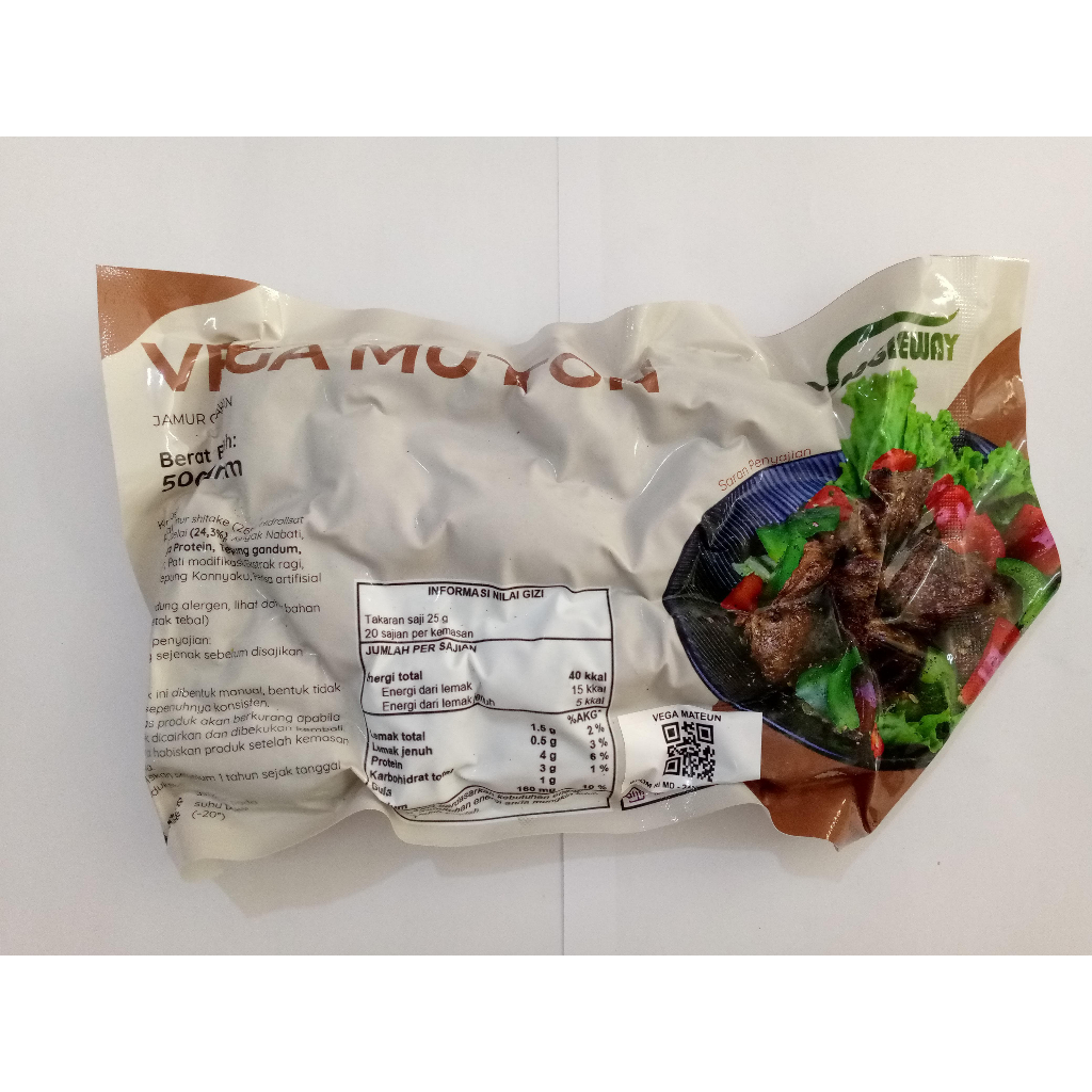 

Veggieway Vega Mutton 500gr Daging Kambing Vegan Vegetarian Plant Based