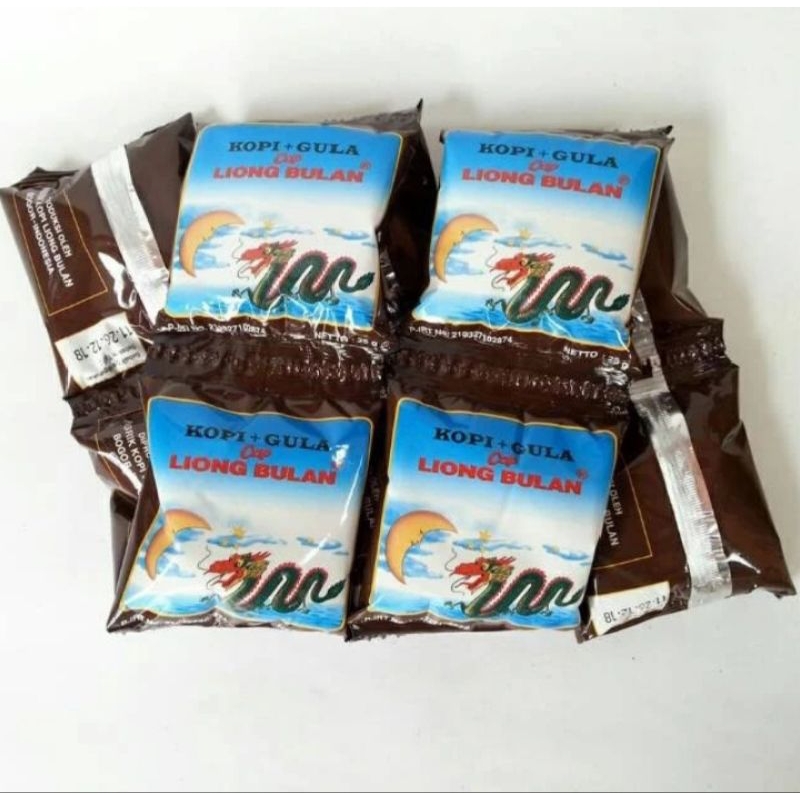 

kopi liong gula/kopi plus gula 1 renceng isi 10 sachet