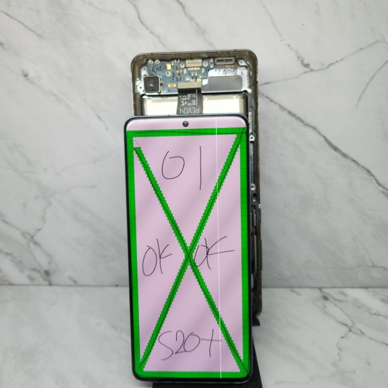 LCD Samsung S20 Plus SM G985 Original Copotan