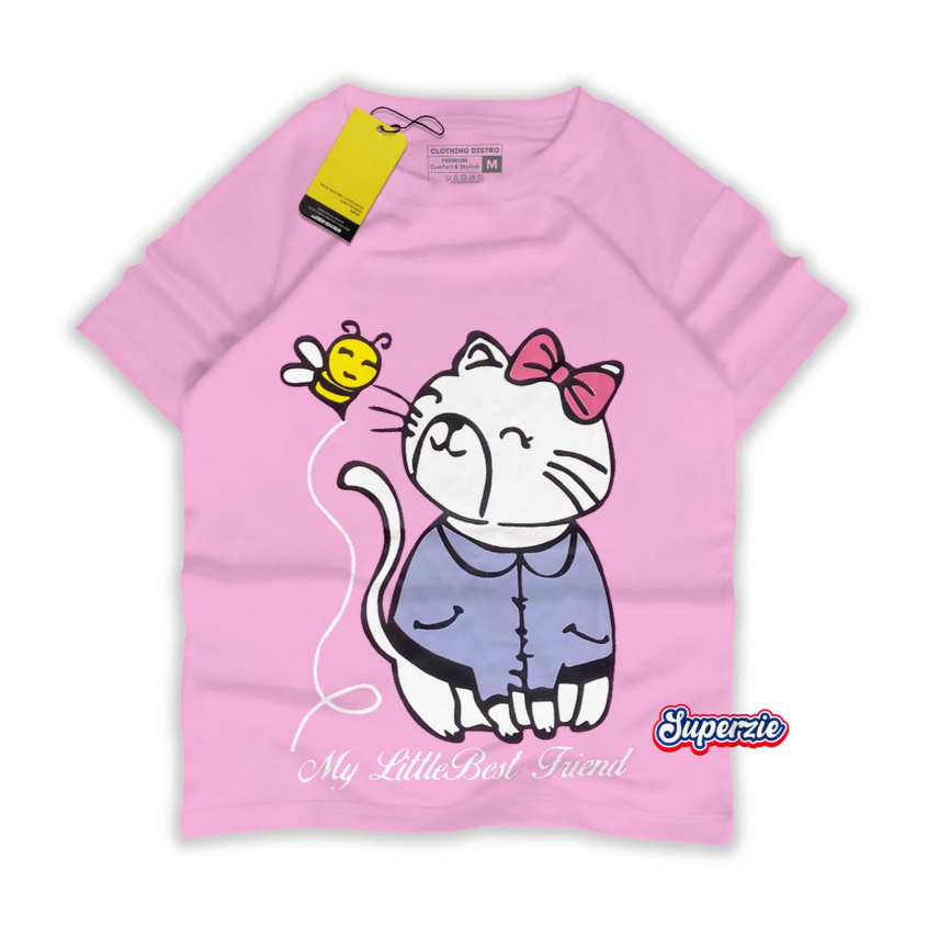 Kelanagrosir pusat reseller se-indonesia Kaos anak perempuan usia 4-13 tahun Baju anak cewek motif k