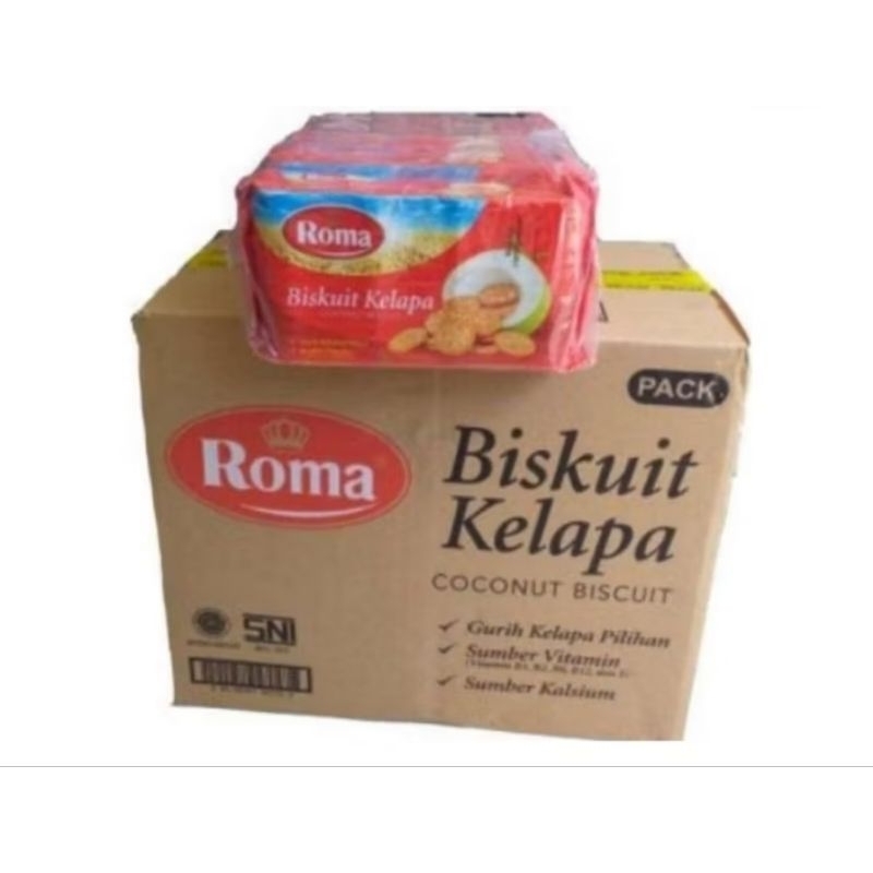 Roma Biskuit Kelapa 1 Dus isi 28 Pcs @300gr