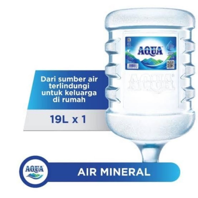 

AQUA Air Mineral 19Liter ( Air + Galon kilat )