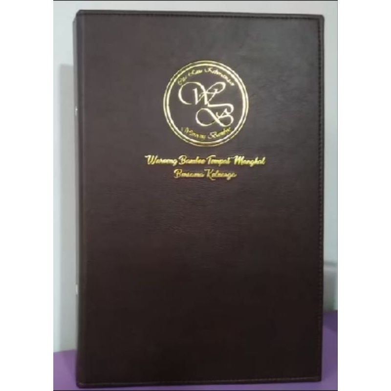 buku menu kulit sintetis uk a5