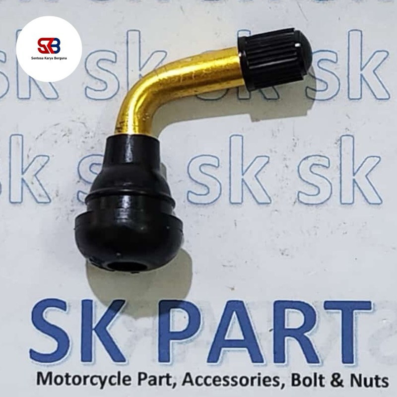 Pentil Tubles Tubeless Bengkok Karet