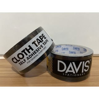 Cloth Tape/Lakban Kain Hitam / Linen Tape Davis 2 Inci Tebal 12 Yard (1 pcs)