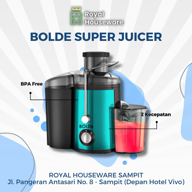 Slow Juicer Bolde Juicer Super