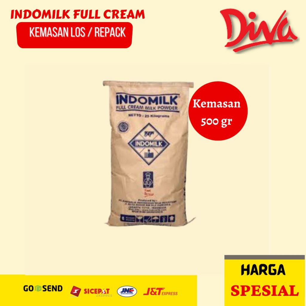 Indomilk Full cream | Susu Bubuk Indomilk Kemasan Los | Susu bubuk