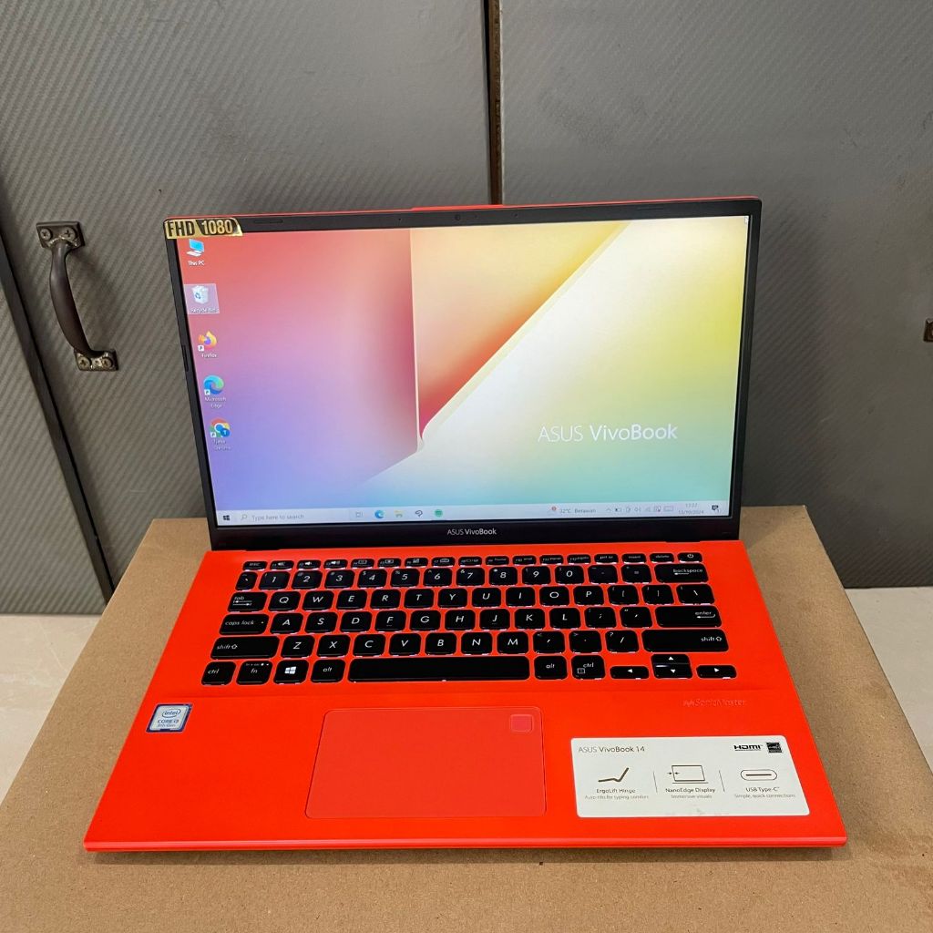 Termurah Laptop Asus Vivobook X412FA, Intel Core i3-8145U, Gen 8Th, Ram 4 / 512Gb SSD,  Oren