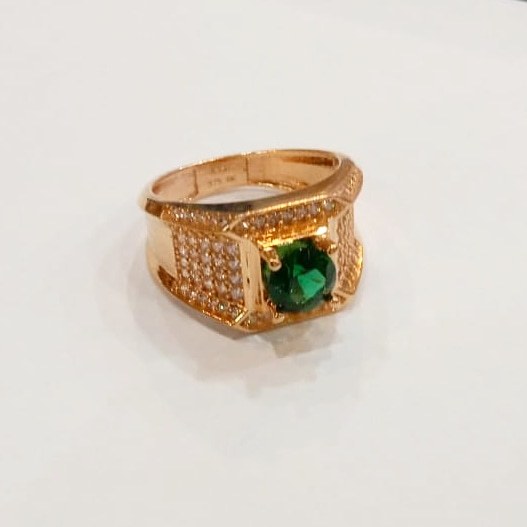 RING 21 CINCIN PRIA BATU HIJAU VARIASI ZIRCON