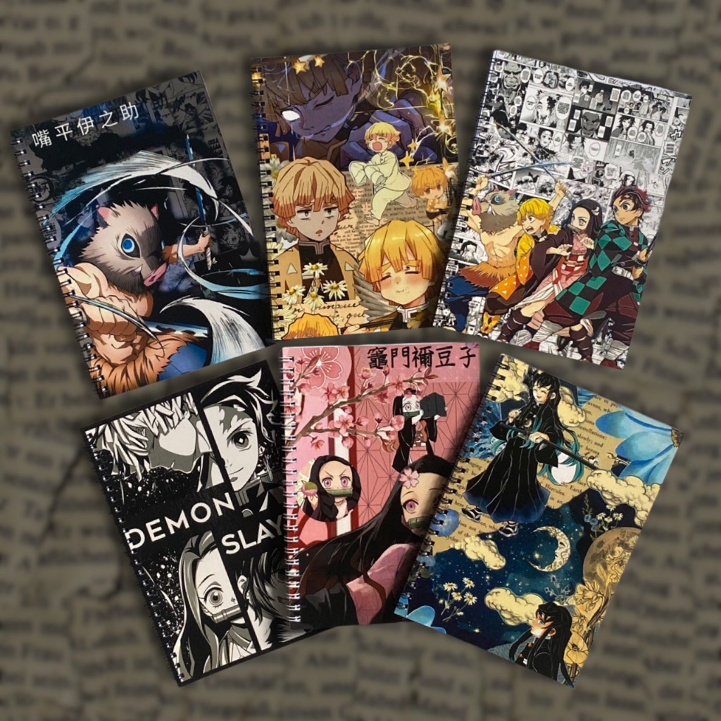 

NoteBook Spiral A5 Japan Anime Jujutsu Kaisen Demon Slayer Hunter X Hunter One Piece Haikyuu Dead Note Buku Catatan Sekolah Korea Murah