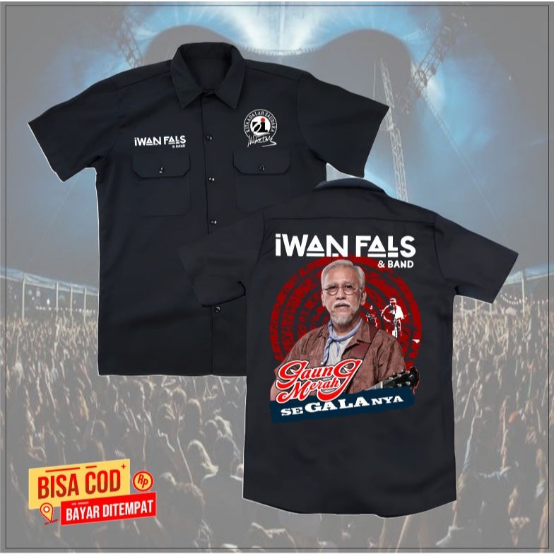 IWAN FALS OI OI OI KEMEJA PDH NEW BAND LOKAL UNISEX DISTRO
