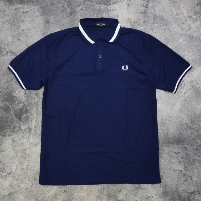 Kaos T-shirt Polo Fred Perry Second Bekas Navy