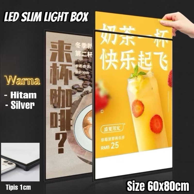 LED SLIM LIGHT BOX | LED DISPLAY MENU | LED CAFE MENU BOARD BRACKET | LED  SIGNBOARD |LIGHT BOARD | 