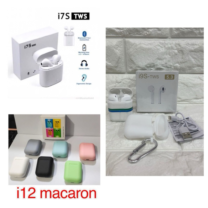 HF Bluetooth I12 Macaron / TWS I7S / TWS i9s