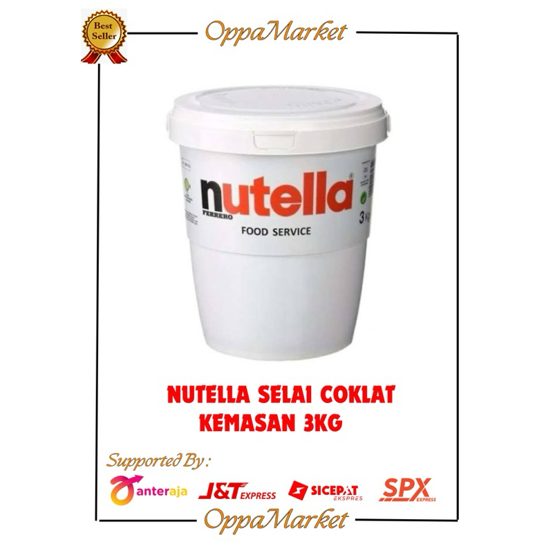 

NUTELLA SELAI COKLAT FERRERO 3KG