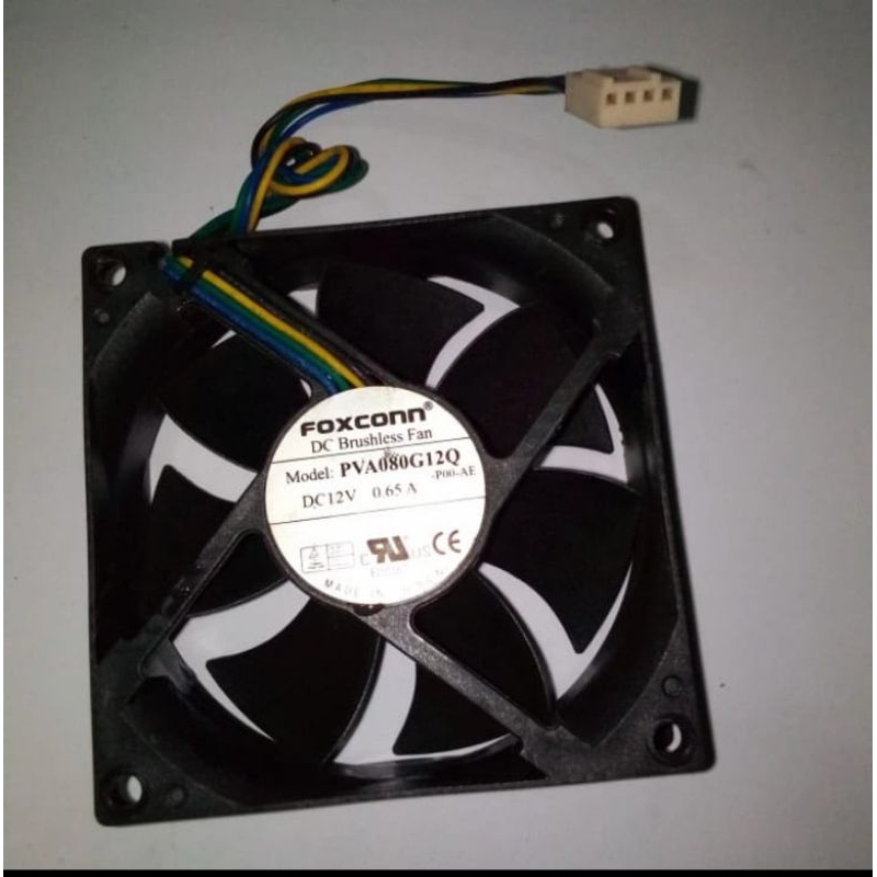 FAN PWM 8CM ORIGINAL FOXCONN PVA080G12Q 12V 0.65A 4PIN