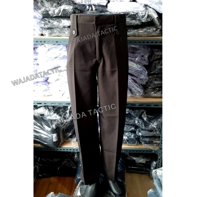 Celana PDH Coklat Satpam - Celana Satpam Security Terbaru - Celana PDH Satpam Security